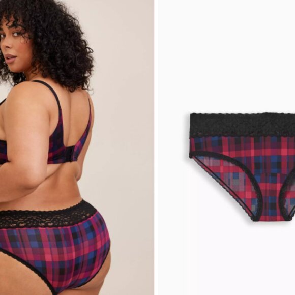 Second Skin Mid-Rise Hipster Lace Trim Panty - Picture 5 of 8